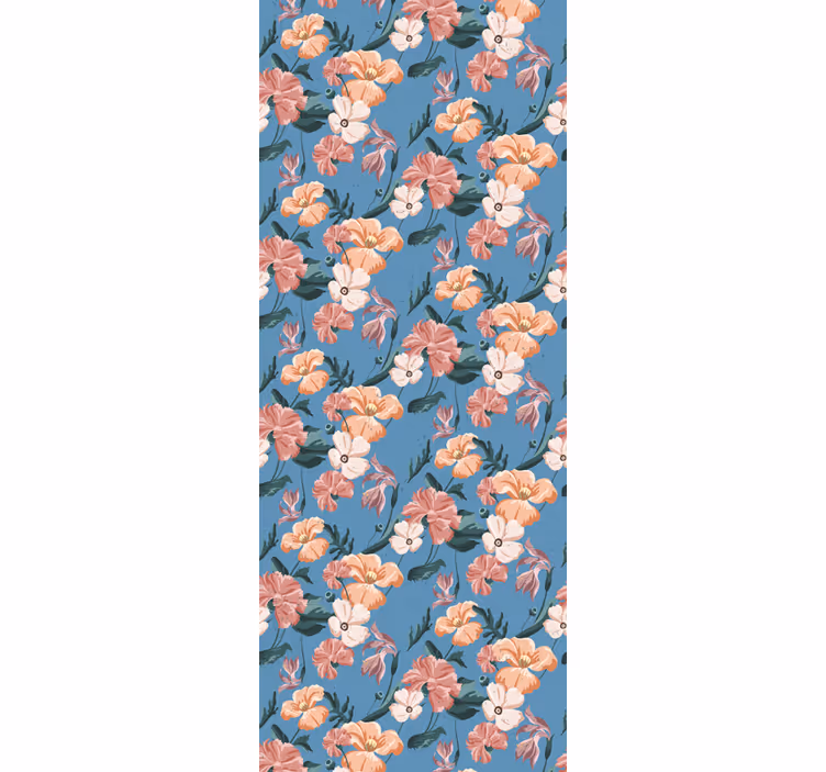 Rollo fenster home office blumenmuster 'ziedi jeans' - TenStickers