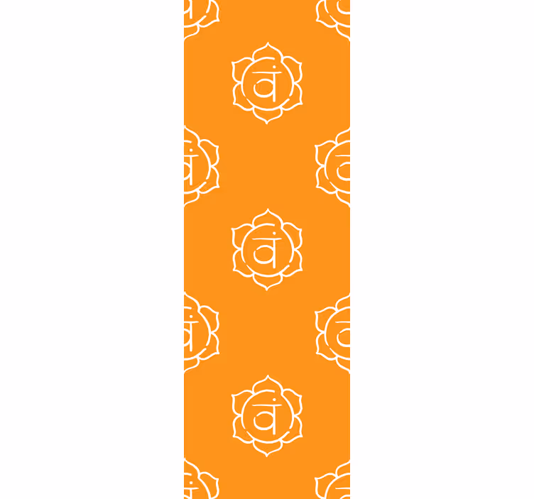 Rollo fenster home office mit schönem sakralchakra-symbol - TenStickers