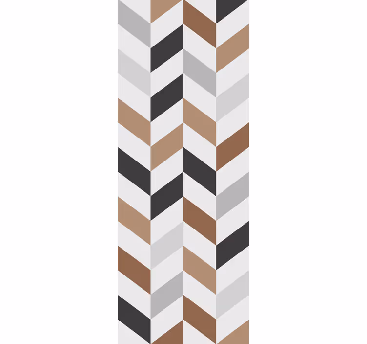 Rollo fenster jugendzimmer mit abstraktem chevron-muster - TenStickers
