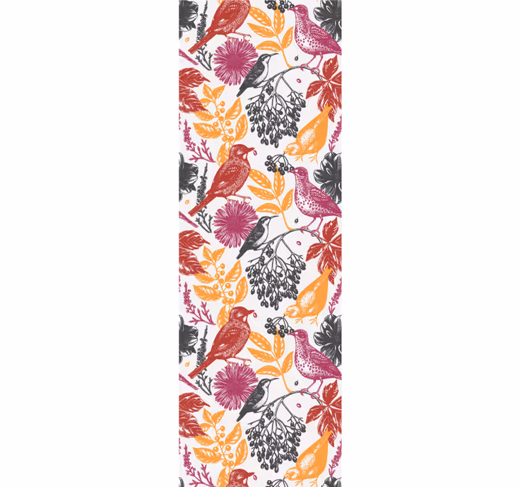 Rollo fenster jugendzimmer mit wildem blumenmuster - TenStickers
