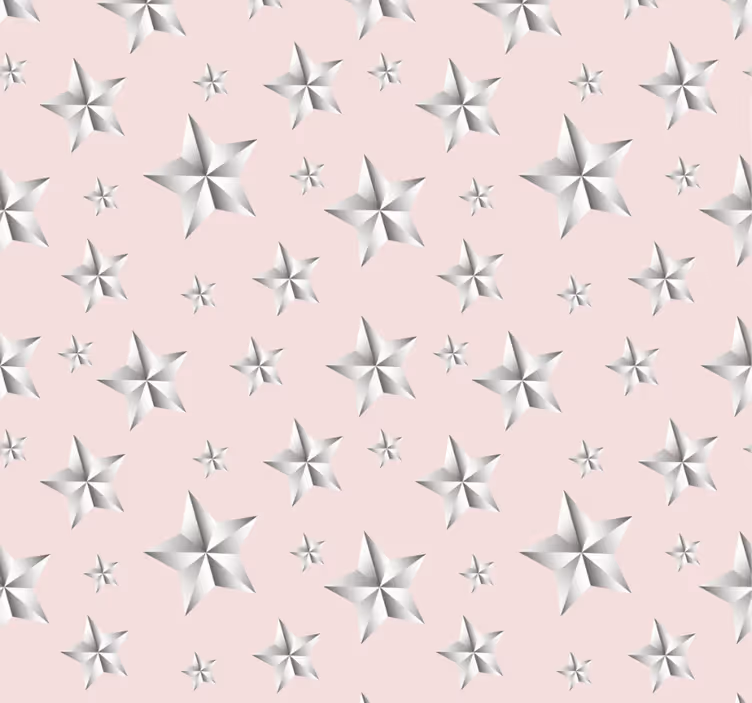 Rollo fenster jugendzimmer weiße sterne rosa hintergrund - TenStickers
