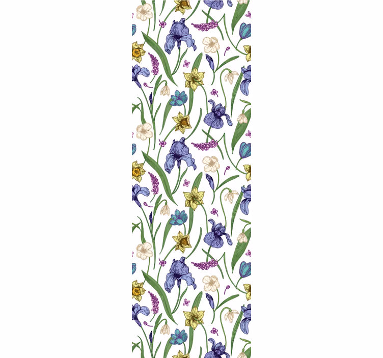 Rollo fenster jugendzimmer mit floralem design - TenStickers
