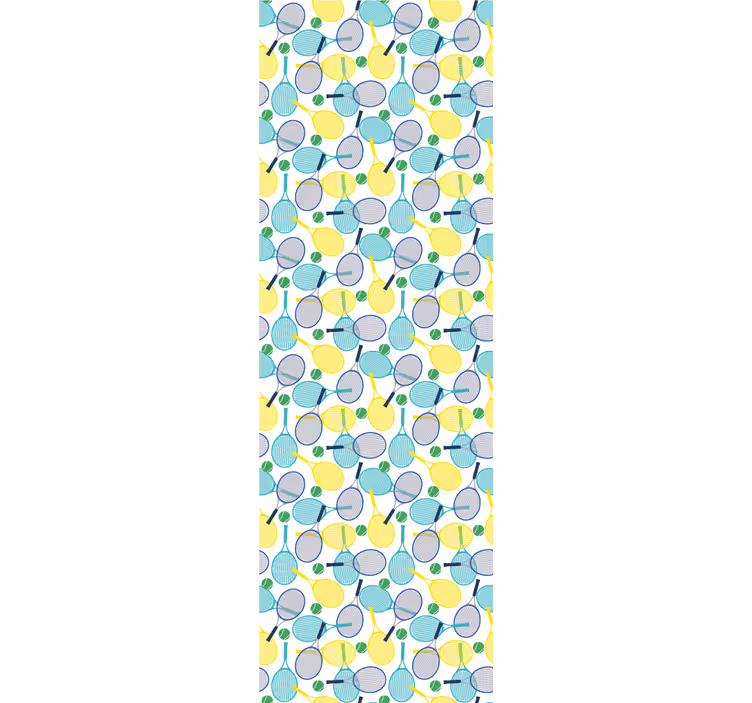 Rollo fenster jugendzimmer mit bunten schläger-mustern - TenStickers