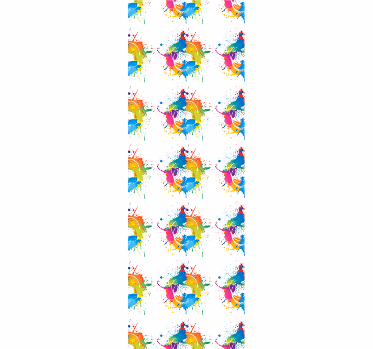 Rollo fenster jugendzimmer farbiger hintergrund - TenStickers
