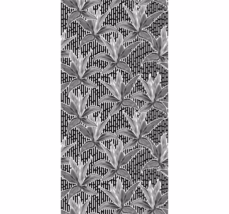 Rollo fenster jugendzimmer mit floralen blättern muster - TenStickers