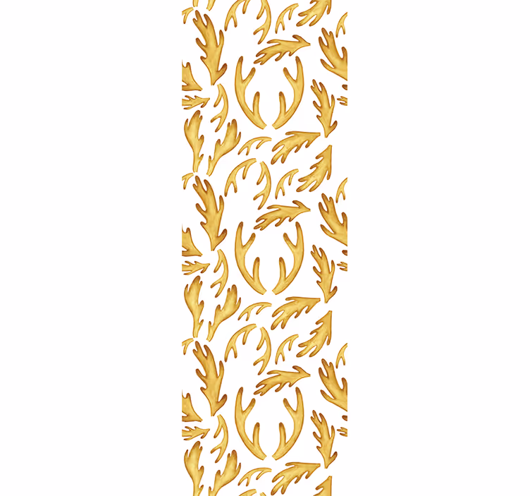 Rollo fenster jugendzimmer mit goldenen boho-rentieren - TenStickers