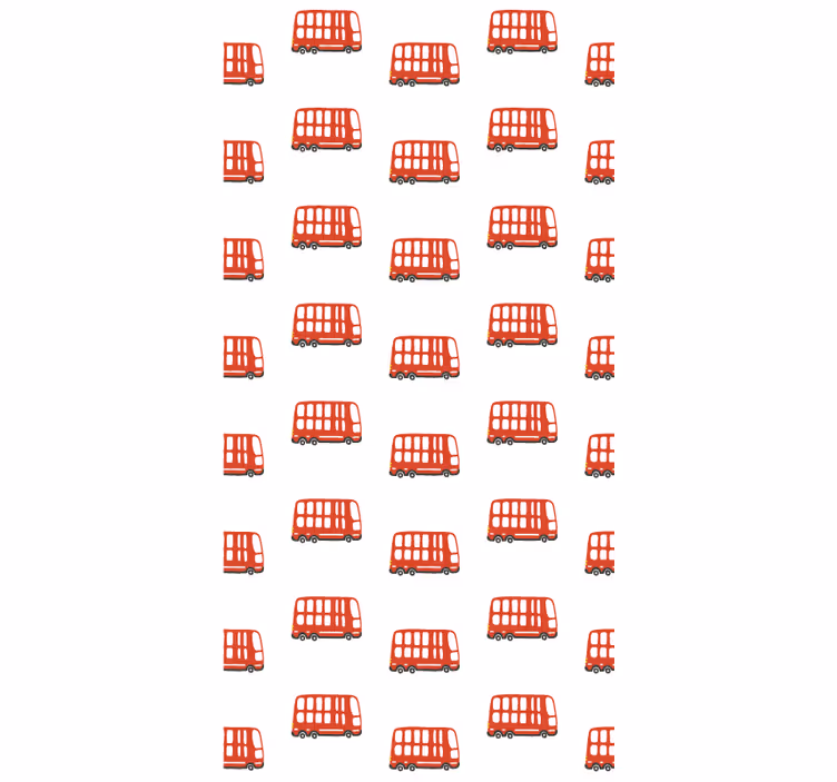 Rollo fenster jugendzimmer mit londoner bus-muster - TenStickers
