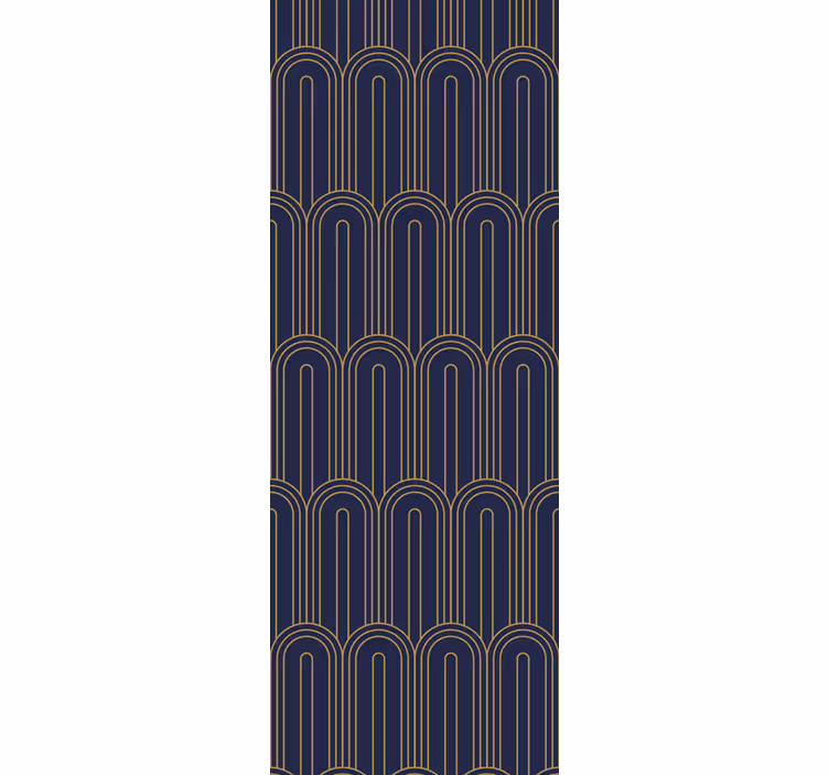 Fenster rollo modern mit gewelltem linienmuster - TenStickers