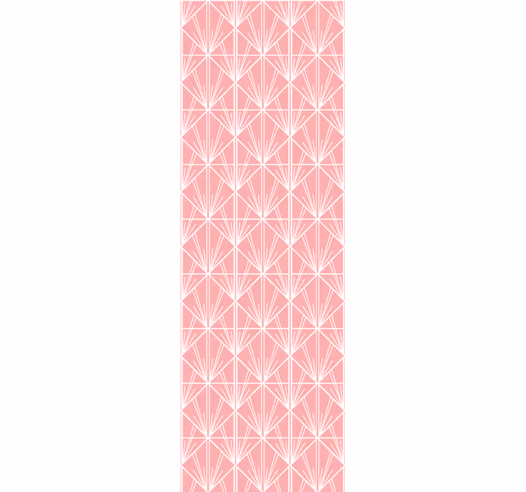 Fenster rollo modern geometrisches pinkes muster - TenStickers
