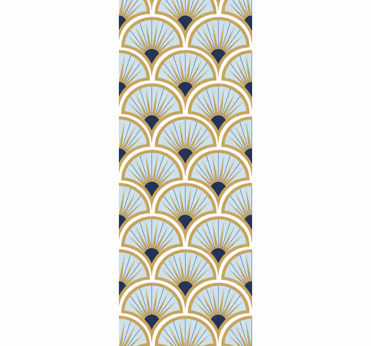 Fenster rollo modern mit eleganten fächermustern - TenStickers