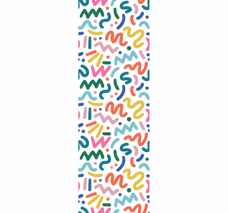 Fenster rollo modern mit abstrakten farbenformen - TenStickers