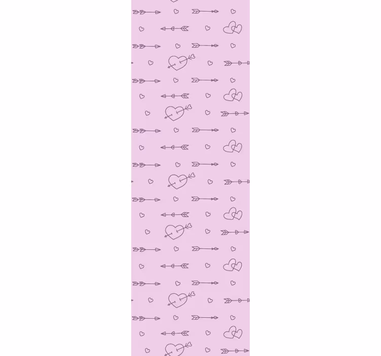 Fenster rollo modern herz-silhouetten muster - TenStickers