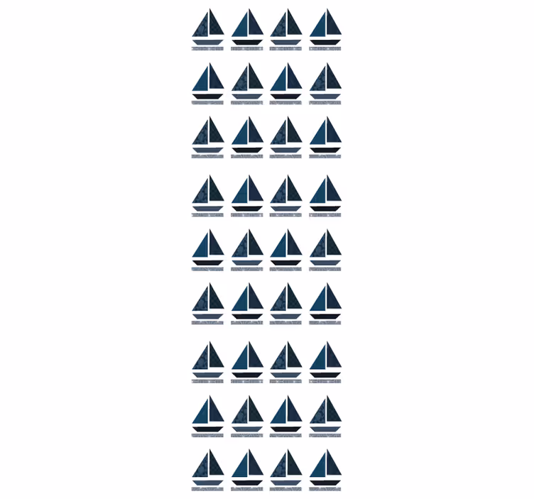 Fenster rollo modern mit segelbootmuster - TenStickers