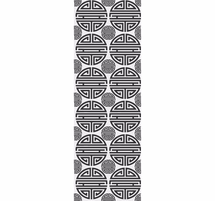 Fenster rollo modern asiatisches geometrisches muster - TenStickers