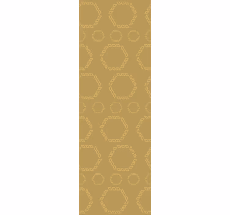 Fenster rollo modern mit goldenen hexagonmustern - TenStickers
