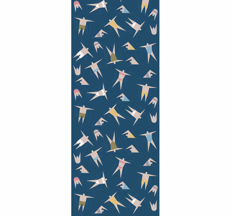 Fenster rollo modern mit schwimmfiguren muster - TenStickers