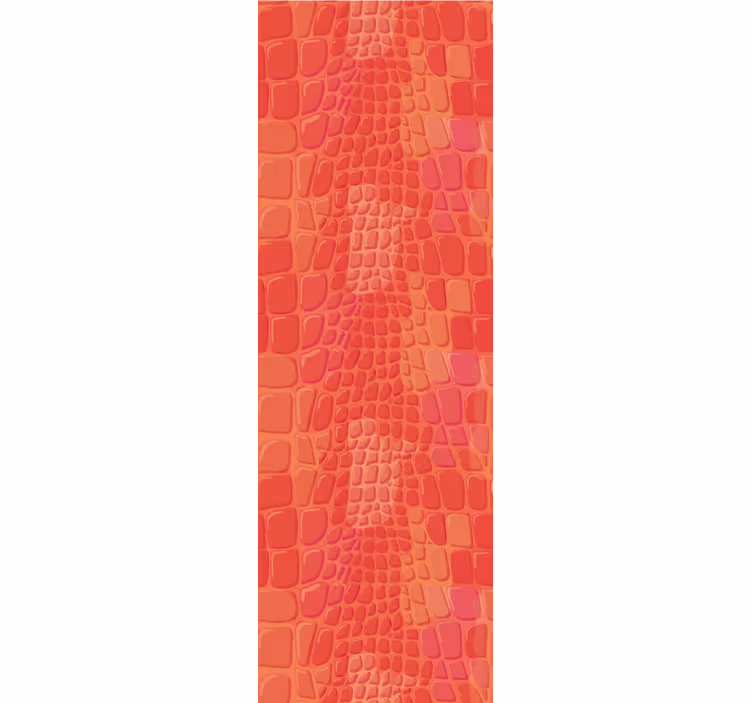 Fenster rollo modern mit rotem krokodilleder-muster - TenStickers