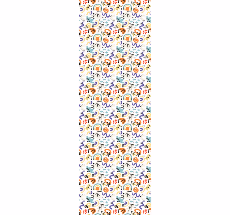 Fenster rollo modern mit organischem flachen muster - TenStickers
