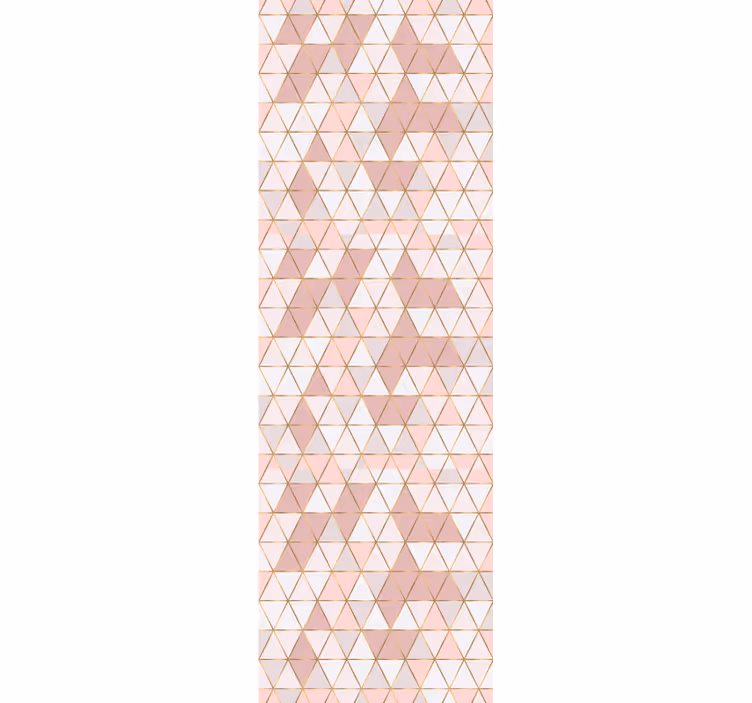 Fenster rollo modern mit goldenen linien und hellen farben - TenStickers