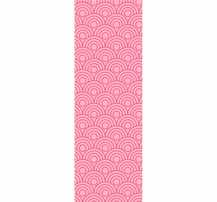 Fenster rollo modern in dunkelpink und hellpink form - TenStickers