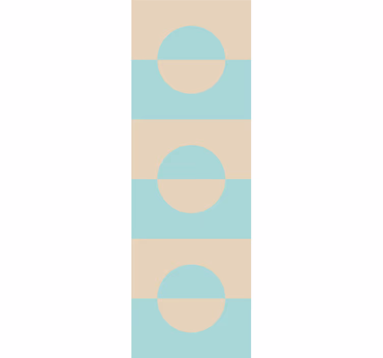Fenster rollo modern in hellblauen und beigen punkten - TenStickers