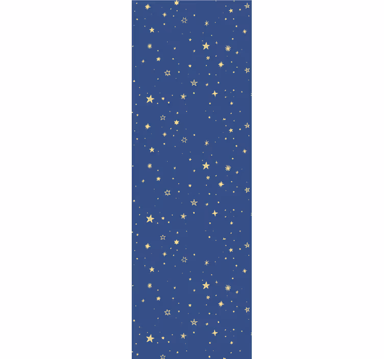 Fenster rollo modern goldene sterne auf blauem hintergrund - TenStickers