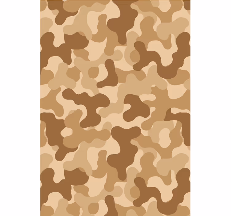 Rollo fenster beige abstraktes camouflage-muster - TenStickers