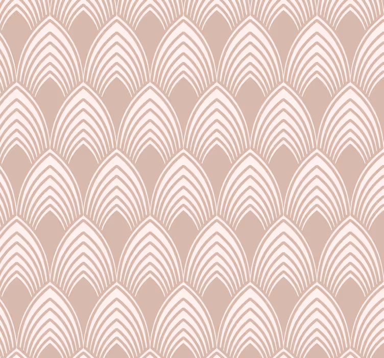 Rollo fenster rosa im vintage geometrischen design - TenStickers