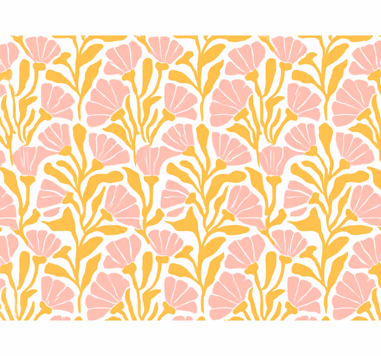 Rollo fenster rosa mit modernem buntem blumenmuster - TenStickers