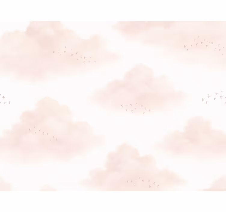 Rollo fenster rosa wolken in pink - TenStickers