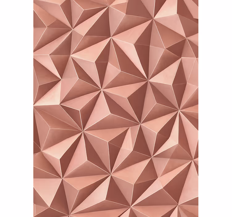 Rollo fenster rosa roségold abstrakt geometrisch folie - TenStickers