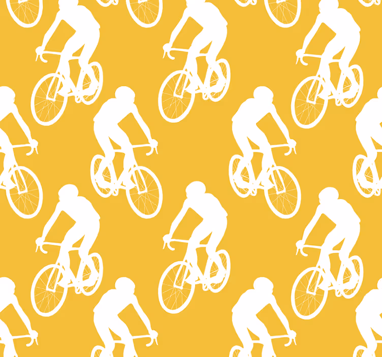 Rollo fenster gelb für radfahrer - TenStickers