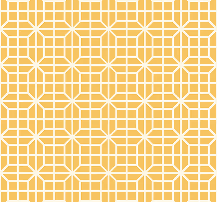 Rollo fenster gelb mit geometrischem muster - TenStickers