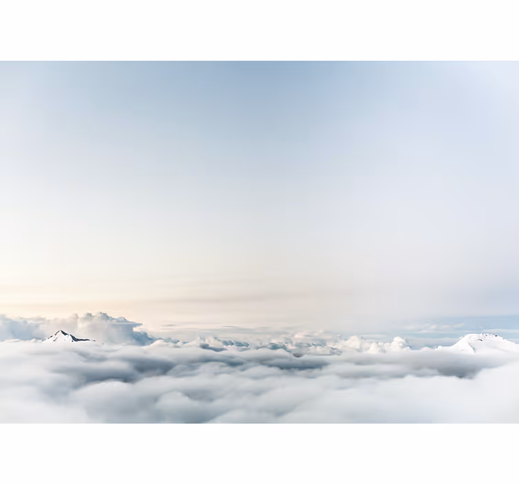 Rollo fenster weiß mit schönem himmel und meer - TenStickers