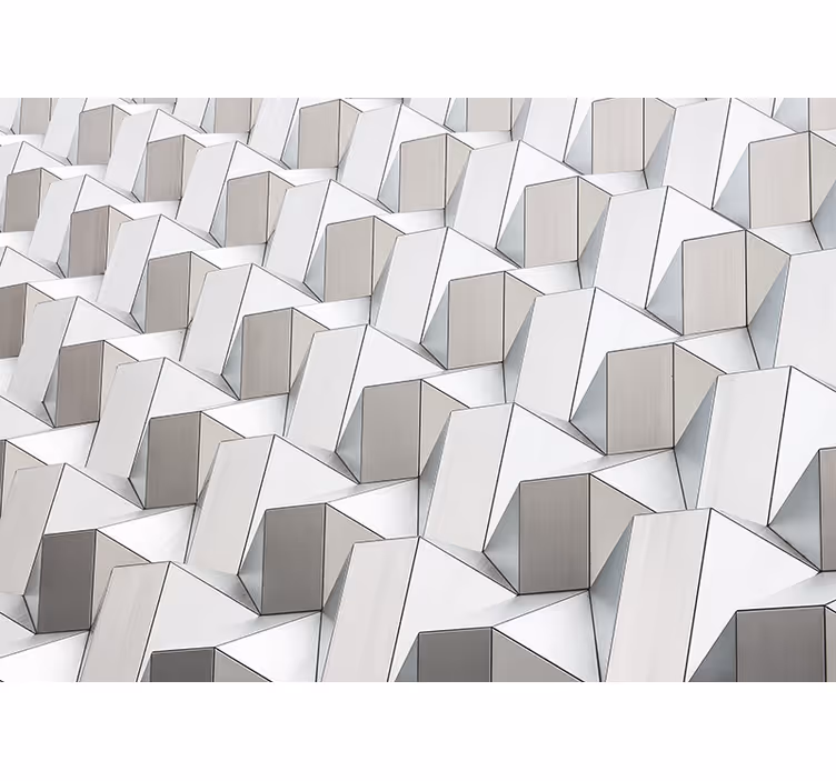 Rollo fenster weiß mit grauem 3d-muster - TenStickers