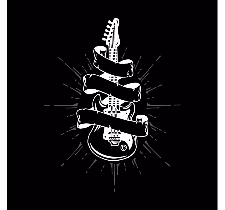 Rollo fenster wohnzimmer für gitarre - TenStickers