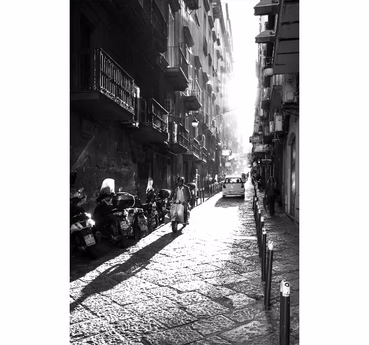 Rollo fenster wohnzimmer im vintage stil napoli - TenStickers