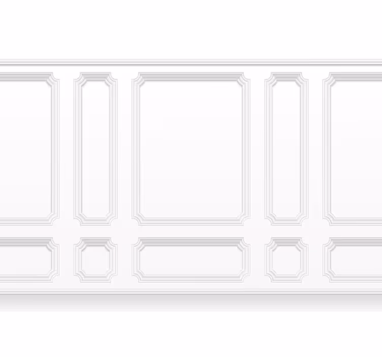 Rollo fenster weiß mit klassischen querleisten - TenStickers