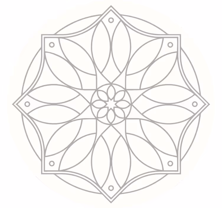 Rollo fenster weiß mit mandala design - TenStickers