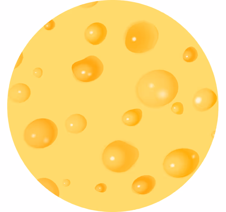 Rollo fenster gelb käse aus der schweiz - TenStickers