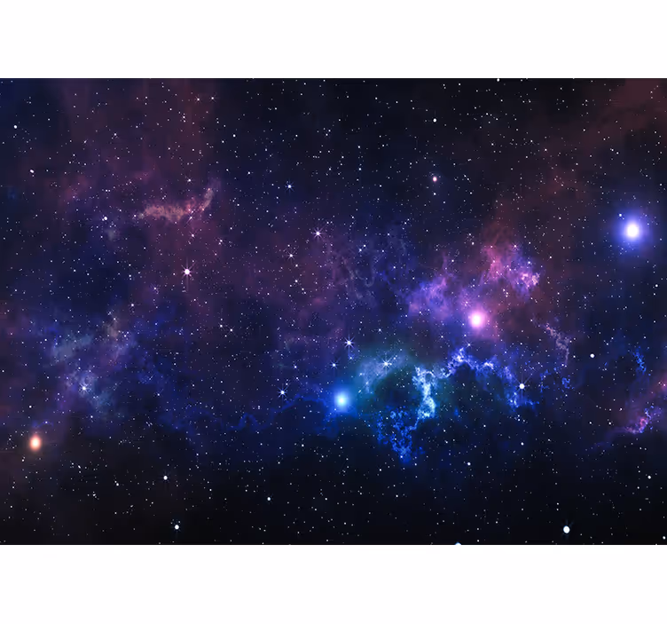 Rollo fenster wohnzimmer universum mit tausend sternen - TenStickers