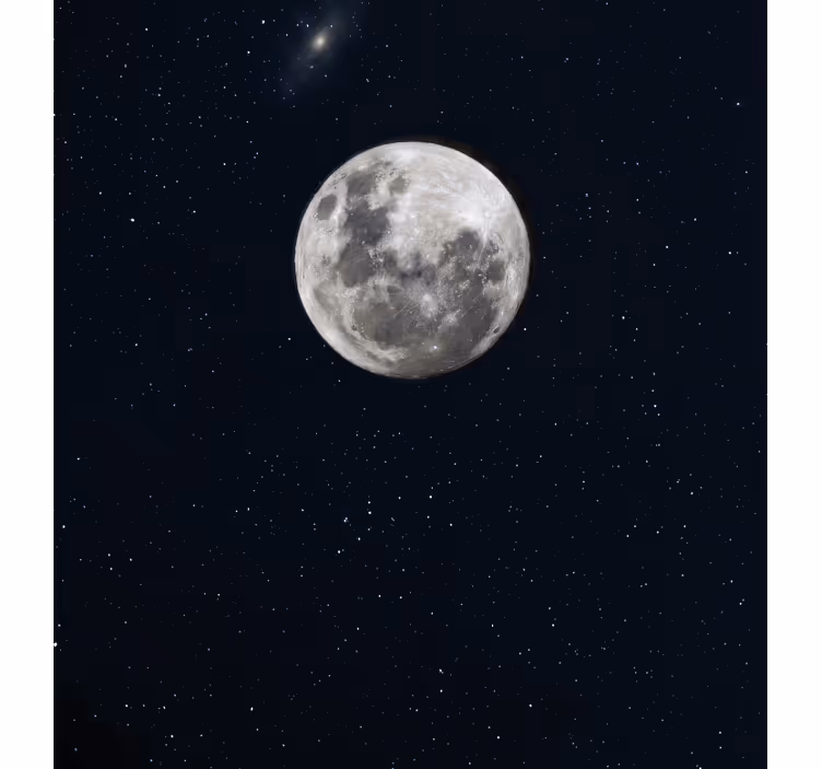 Rollo fenster wohnzimmer grauer mond im all - TenStickers
