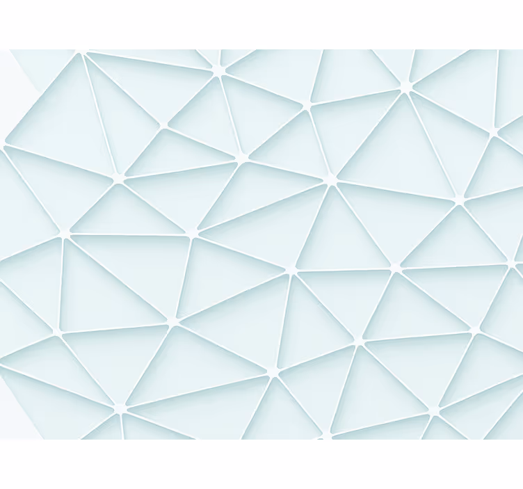 Rollo fenster blau im abstrakten dreieckdesign - TenStickers
