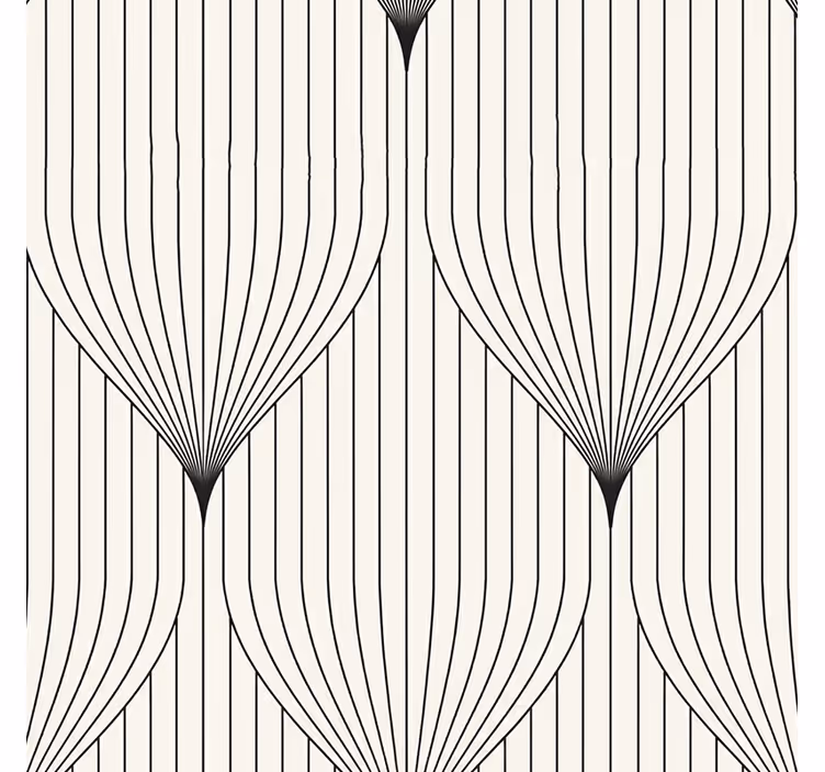 Fenster rollo modern mit symmetrischem federdesign - TenStickers