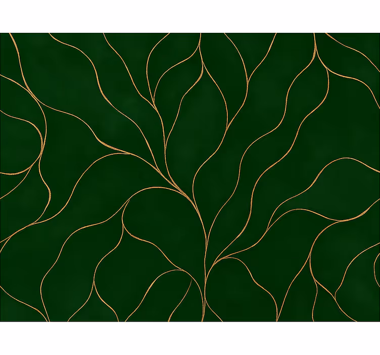 Fenster rollo modern in grün-gold marmoriert - TenStickers