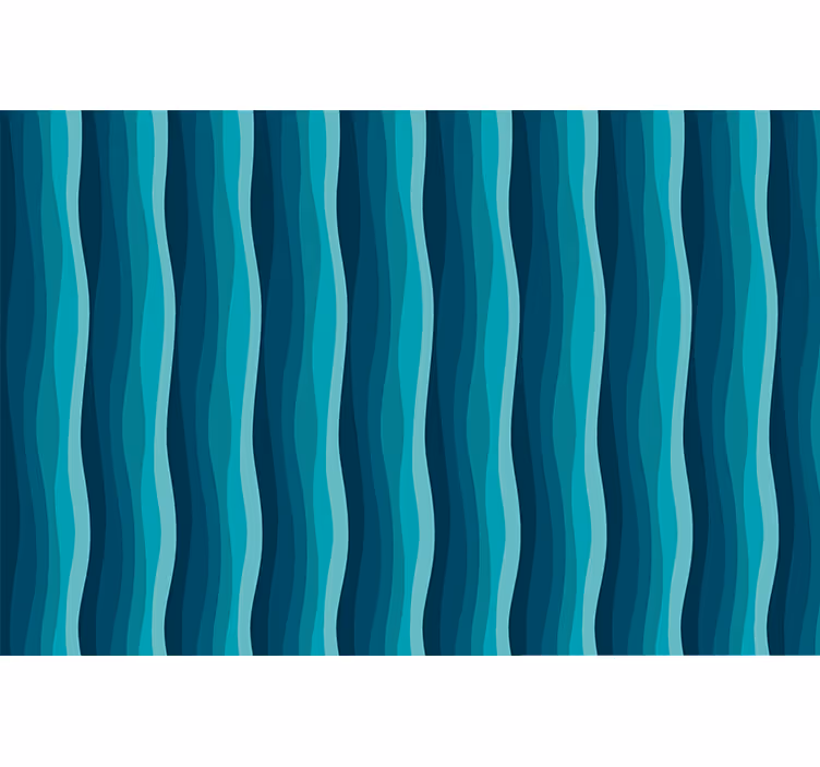 Rollo fenster blau wellenmuster design - TenStickers