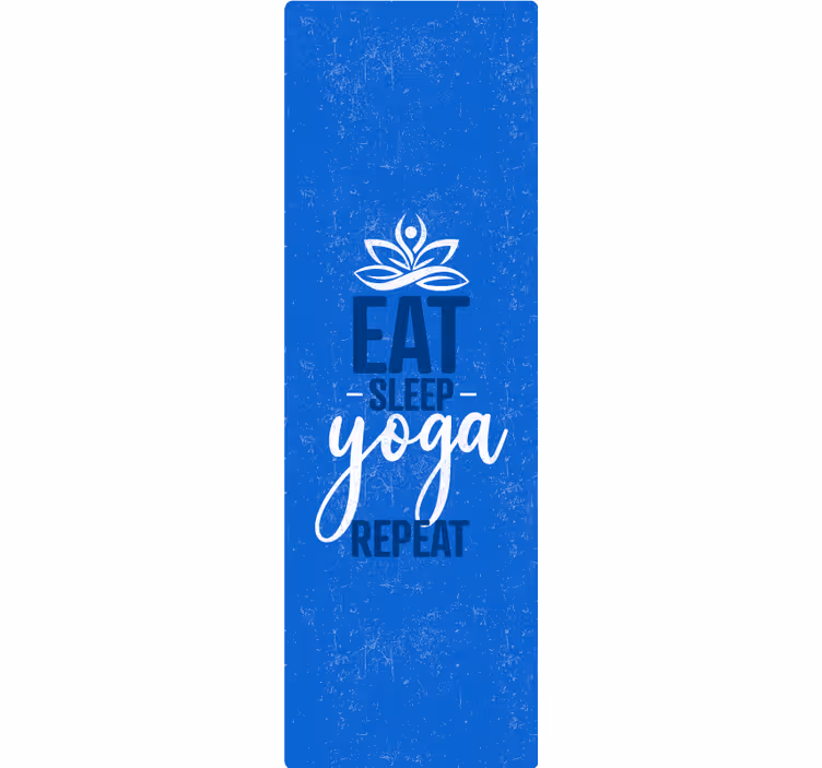 Rollo fenster blau essen schlafen yoga wiederholen - TenStickers