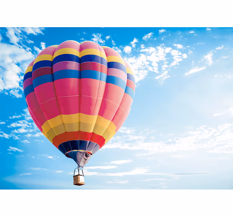 Rollo fenster wohnzimmer mit vintage ballonrennen - TenStickers