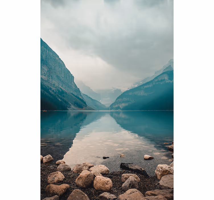 Rollo fenster wohnzimmer friedliches wasserlandscape - TenStickers