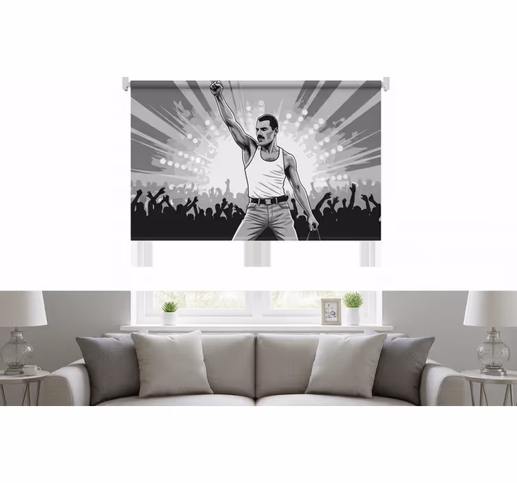 Rollo fenster wohnzimmer freddie in wembley - TenStickers